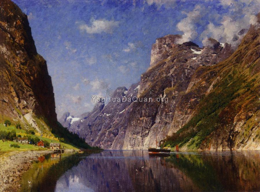 View of a Fjord - 阿德尔斯滕·诺曼